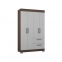 CLOSET TAHUARI TOQUIO 4P CHOC-BLAN