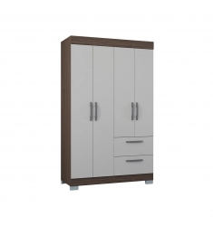 CLOSET TAHUARI TOQUIO 4P CHOC-BLAN