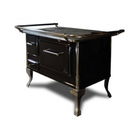 COCINA A LEÑA KRIEGER 60X90 NEGRA