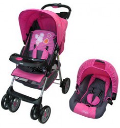 COCHE BEBESIT E1001 ROSADO