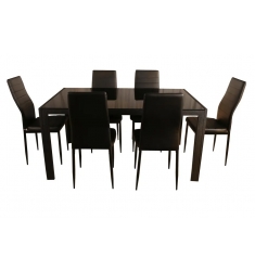 COMEDOR DECO MUEBLES DELTA 6S CUB.VIDRIO