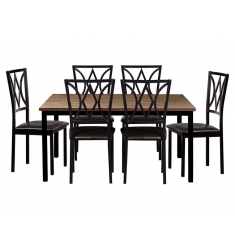 COMEDOR DECO MUEBLES SATURNO 6S M/M