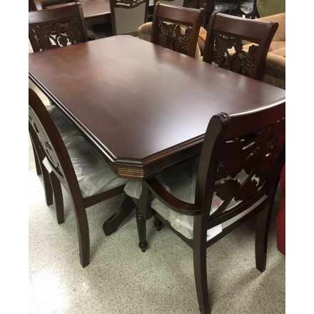 COMEDOR GEO-MUEBLES FLOR 4S+2SIT