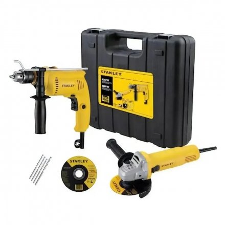ESMERIL STANLEY KIT + TALADRO