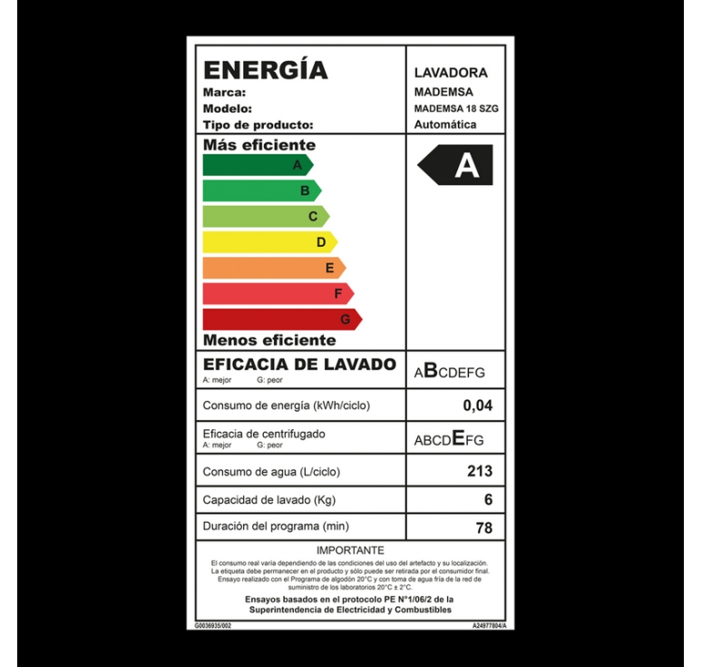 Lavadora Automática Carga Superior 18kg SZG - Mademsa - Mademsa