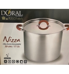 OLLA DORAL 30" NIZZA INOXIDABLE