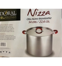 OLLA DORAL 34" NIZZA INOXIDABLE