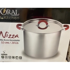 OLLA DORAL 32" NIZZA INOXIDABLE