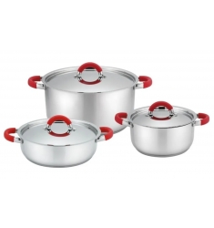 BATERIA DE COCINA DORAL 6 PIEZAS ACERO NIZZA
