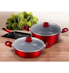 BATERIA DE COCINA DORAL 5 PZAS ALUMINIO TITANEO TITANEO