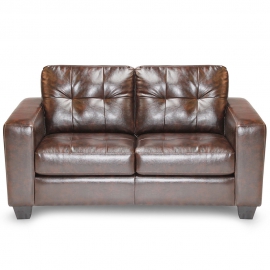 SOFA ROSEN MIRA 2 CUERPOS PU CHOCOLATE